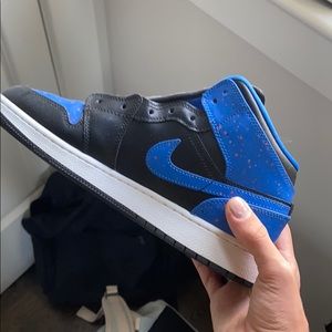 Jordan royal paint splatters